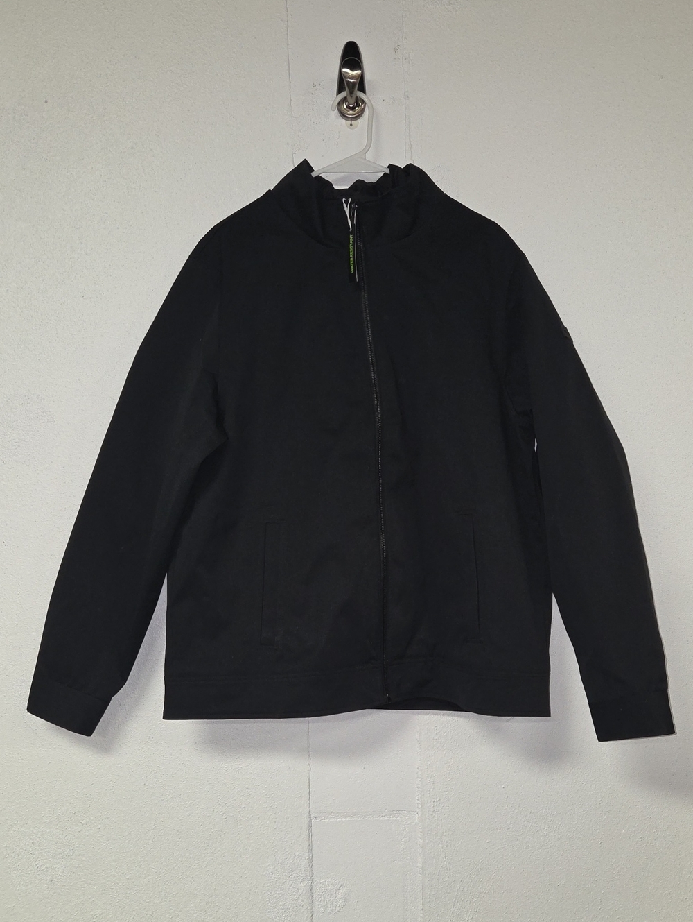 Sam Edelman Black Jacket with Lime Accent Stitching